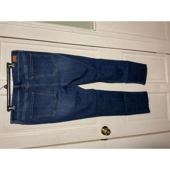 Seven7 high rise slim straight plus size 14 blue jeans - Picture 2 of 10